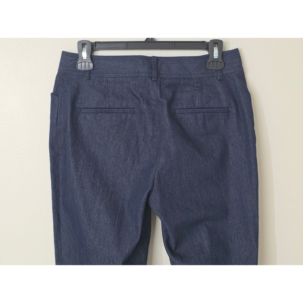 Brooks Brothers Pants Straight Mid Rise Dark Wash Stretch Preppy Office Womens 4 - Picture 5 of 9